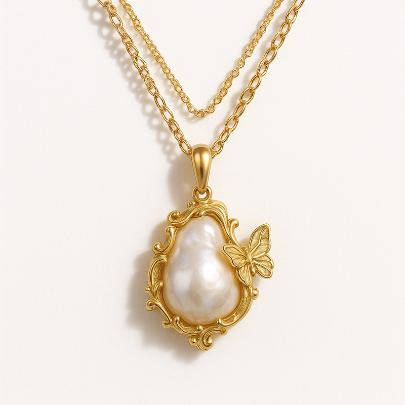 Sustainable Baroque Pearl Necklace Trends: Why Butterfly Accent 14K Gold and Layering Pearl Gold Chain Necklaces Are Key for Wholesale Jewelry Growth 2 Sustainable Baroque Pearl Necklace Trends: Why Butterfly Accent 14K Gold and Layering Pearl Gold Chain Necklaces Are Key for Wholesale Jewelry Growth