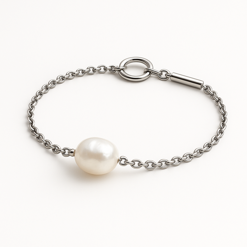 Dainty Baroque Pearl Bracelet Trends: Customizable Adjustable Stainless Steel Bracelets with Toggle Closure for Wholesale Jewelry Businesses