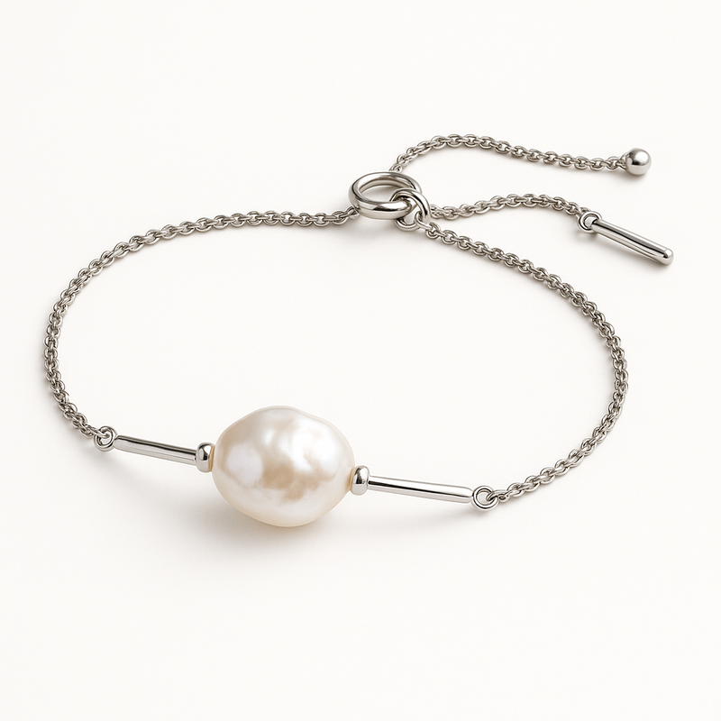 Customizing Dainty Baroque Pearl Bracelets: A Trendy Adjustable Stainless Steel Design with Toggle Closure for Wholesale Jewelry Brands