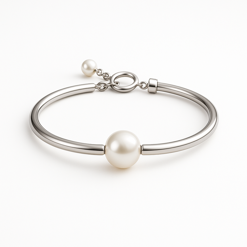 Boost Your Jewelry Brand with Custom Dainty Baroque Pearl Bracelets: Adjustable Pearl Toggle & Stainless Steel Toggle Closure Designs