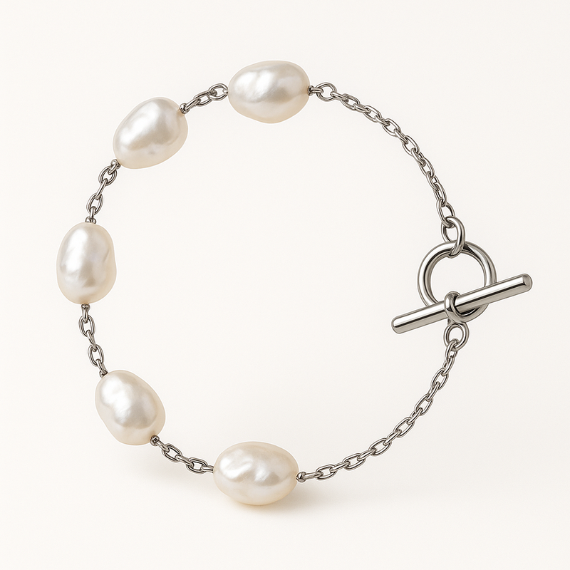 Customizing Dainty Baroque Pearl Bracelets: How Stainless Steel Jewelry Manufacturers Can Benefit from Adjustable Pearl Toggle Bracelets Customizing Dainty Baroque Pearl Bracelets: How Stainless Steel Jewelry Manufacturers Can Benefit from Adjustable Pearl Toggle Bracelets