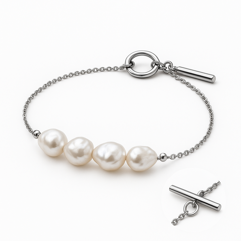 Discover the Appeal of Dainty Baroque Pearl Bracelets: Adjustable Stainless Steel Toggle Bracelets for Custom Jewelry Collections 8 Discover the Appeal of Dainty Baroque Pearl Bracelets: Adjustable Stainless Steel Toggle Bracelets for Custom Jewelry Collections