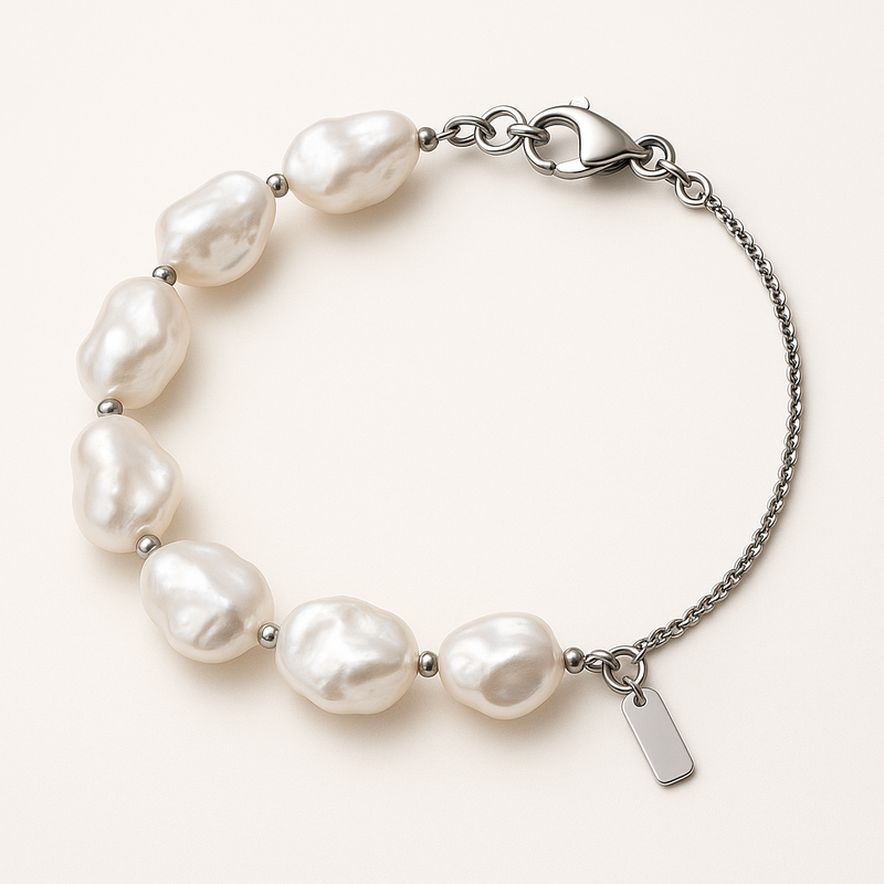 Why the Dainty Baroque Pearl Bracelet Is the Perfect Addition to Your Stainless Steel Jewelry Line: Customizable, Durable, and Trending 3 Why the Dainty Baroque Pearl Bracelet Is the Perfect Addition to Your Stainless Steel Jewelry Line: Customizable, Durable, and Trending