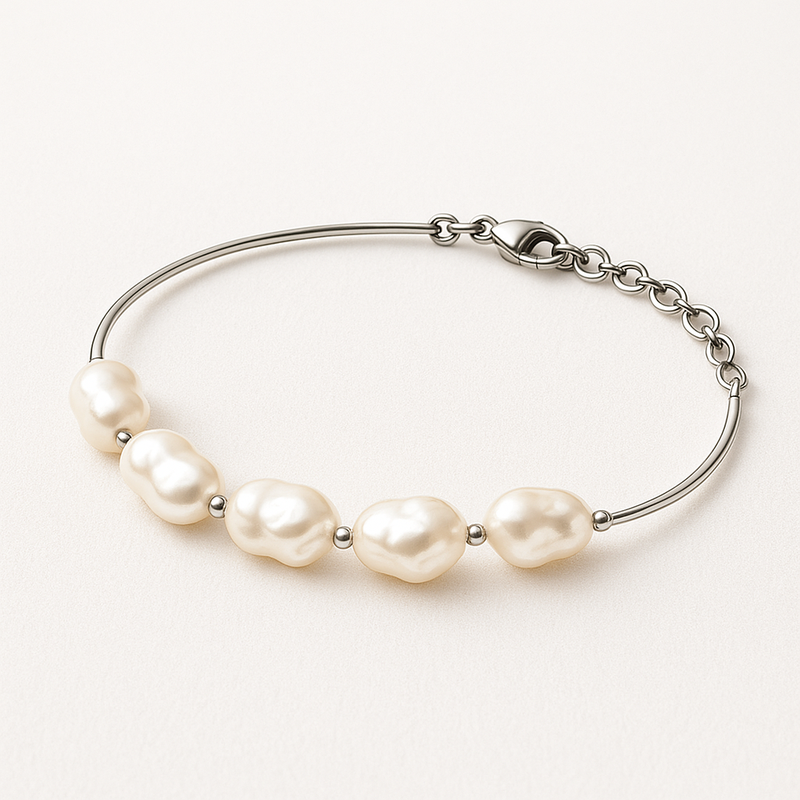 Dainty Baroque Pearl Bracelet: Customization and Wholesale Opportunities for Adjustable Stainless Steel Jewelry 7 Dainty Baroque Pearl Bracelet: Customization and Wholesale Opportunities for Adjustable Stainless Steel Jewelry