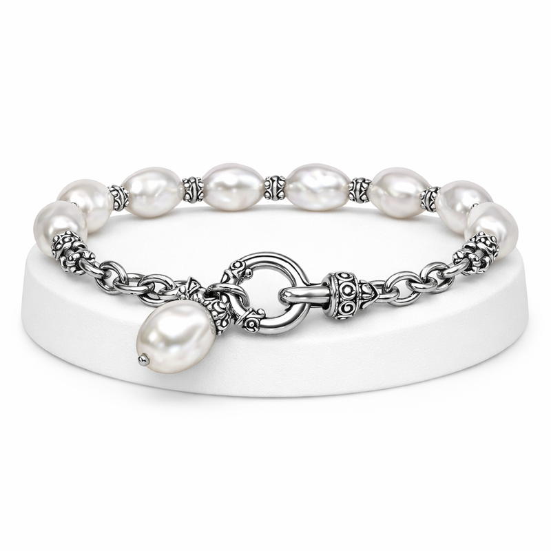 Dainty Baroque Pearl Bracelet: A Stunning Adjustable Pearl Toggle Bracelet with Stainless Steel Toggle Closure for Custom Jewelry Manufacturing Dainty Baroque Pearl Bracelet: A Stunning Adjustable Pearl Toggle Bracelet with Stainless Steel Toggle Closure for Custom Jewelry Manufacturing