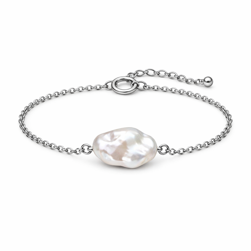 dainty adjustable baroque pearl stainless steel toggle closure bracelet: baroque pearl toggle bracelet stainless steel for low MOQ wholesale customization 2 dainty adjustable baroque pearl stainless steel toggle closure bracelet: baroque pearl toggle bracelet stainless steel for low MOQ wholesale customization