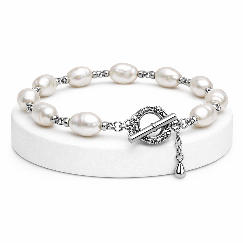How a Dainty Baroque Pearl Bracelet with Adjustable Stainless Steel Design and Toggle Closure Can Boost Your Jewelry Business 8 How a Dainty Baroque Pearl Bracelet with Adjustable Stainless Steel Design and Toggle Closure Can Boost Your Jewelry Business