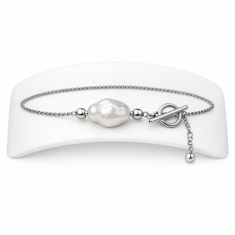 Boost Your Jewelry Business with a Dainty Baroque Pearl Bracelet: Customizable Adjustable Stainless Steel Bracelets with Toggle Closure 8 Boost Your Jewelry Business with a Dainty Baroque Pearl Bracelet: Customizable Adjustable Stainless Steel Bracelets with Toggle Closure