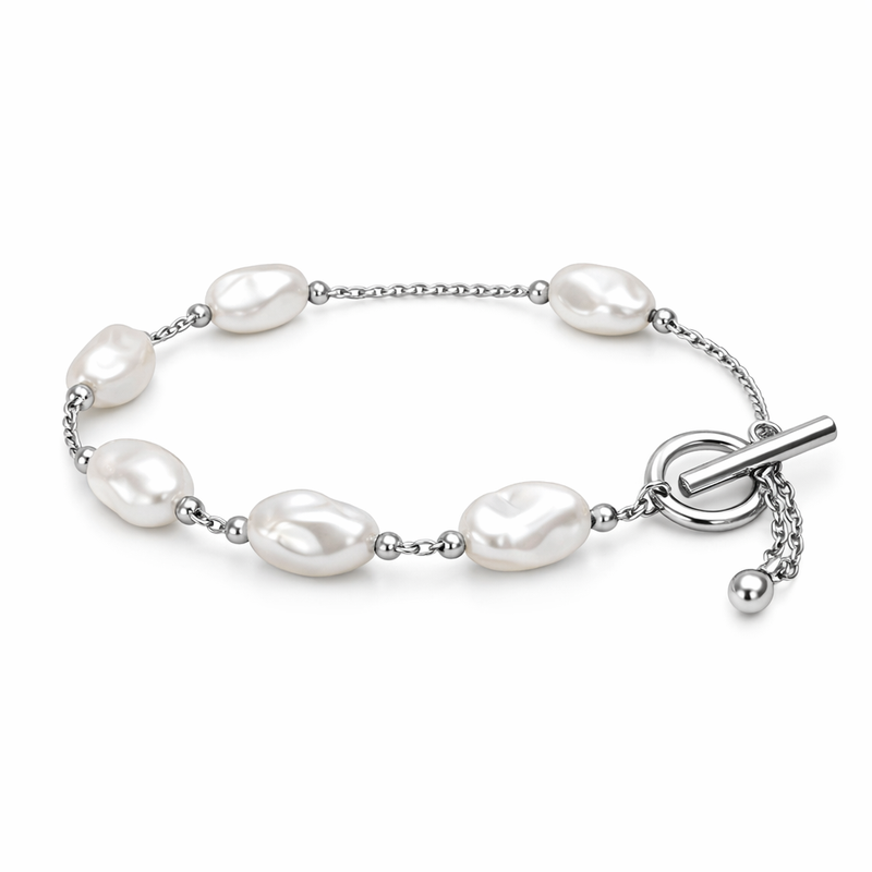 Customizing Dainty Baroque Pearl Bracelets: Wholesale Adjustable Stainless Steel Designs with Toggle Closure for Business Growth 9 Customizing Dainty Baroque Pearl Bracelets: Wholesale Adjustable Stainless Steel Designs with Toggle Closure for Business Growth