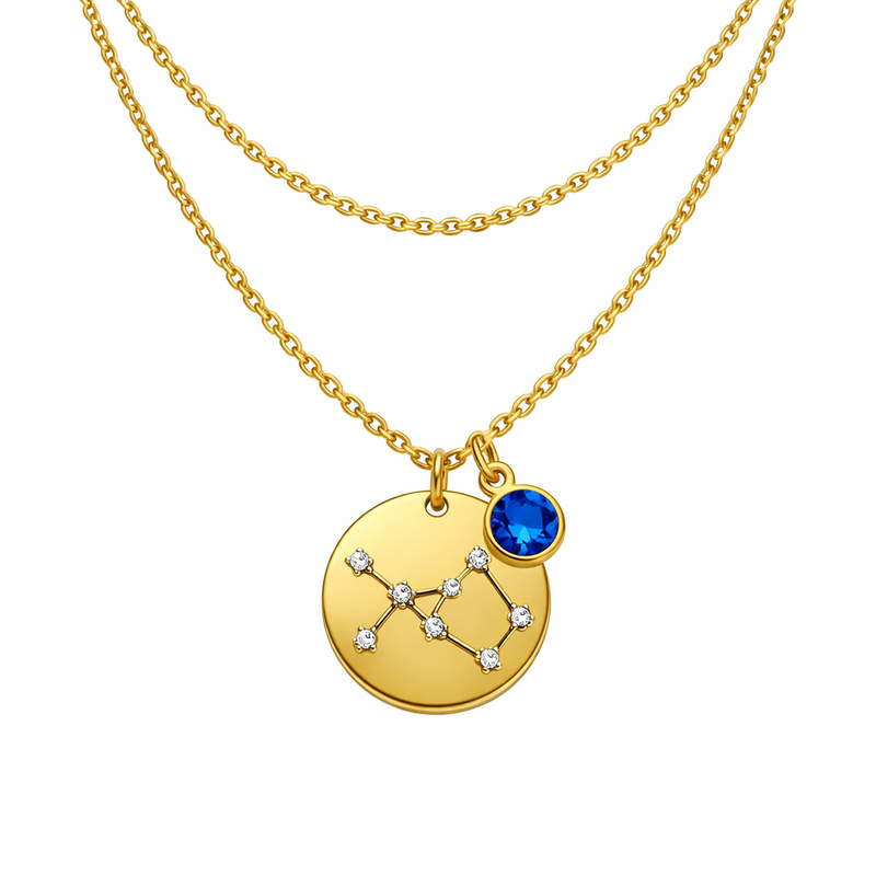 Custom Zodiac Constellation Necklace: The Perfect Gold Plated Birthstone Pendant and Layering Stainless Steel Necklace for Jewelry Brands 2 Custom Zodiac Constellation Necklace: The Perfect Gold Plated Birthstone Pendant and Layering Stainless Steel Necklace for Jewelry Brands