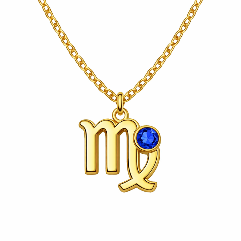 Custom Zodiac Pendant Necklace: Trendy Designs, Colored Birthstone Pendants, and Gold Plated Stainless Steel Necklace for OEM/ODM Jewelry Businesses 8 Custom Zodiac Pendant Necklace: Trendy Designs, Colored Birthstone Pendants, and Gold Plated Stainless Steel Necklace for OEM/ODM Jewelry Businesses