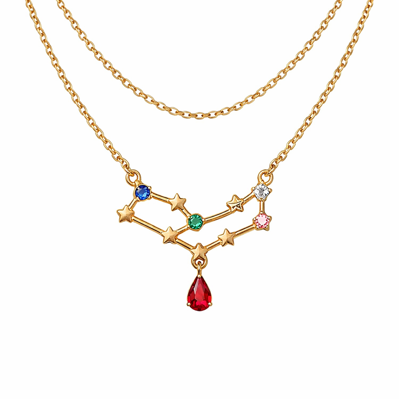 Why Custom Zodiac Constellation Colored Birthstone Pendant Layering Gold Plated Stainless Steel Necklaces Are Trending in Wholesale Jewelry Manufacturing Why Custom Zodiac Constellation Colored Birthstone Pendant Layering Gold Plated Stainless Steel Necklaces Are Trending in Wholesale Jewelry Manufacturing