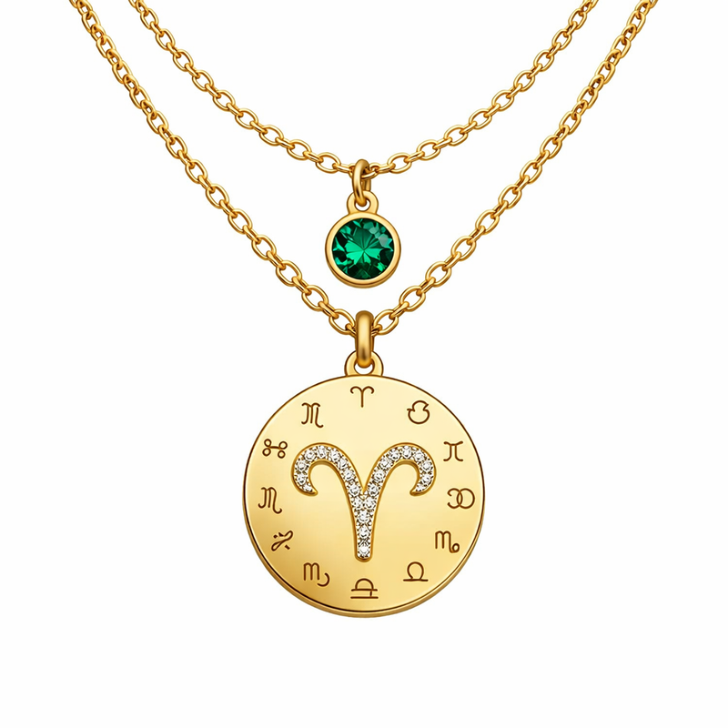 Custom Zodiac Pendant Necklace and Gold Plated Birthstone Necklaces: A Growing Trend for Layering Stainless Steel Jewelry in the Wholesale Market 3 Custom Zodiac Pendant Necklace and Gold Plated Birthstone Necklaces: A Growing Trend for Layering Stainless Steel Jewelry in the Wholesale Market