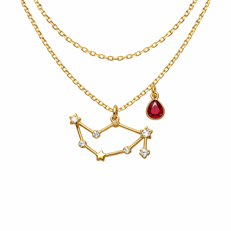 Boost Your Jewelry Business with Custom Zodiac Constellation Colored Birthstone Pendant Layering Gold Plated Stainless Steel Necklace 3 Boost Your Jewelry Business with Custom Zodiac Constellation Colored Birthstone Pendant Layering Gold Plated Stainless Steel Necklace