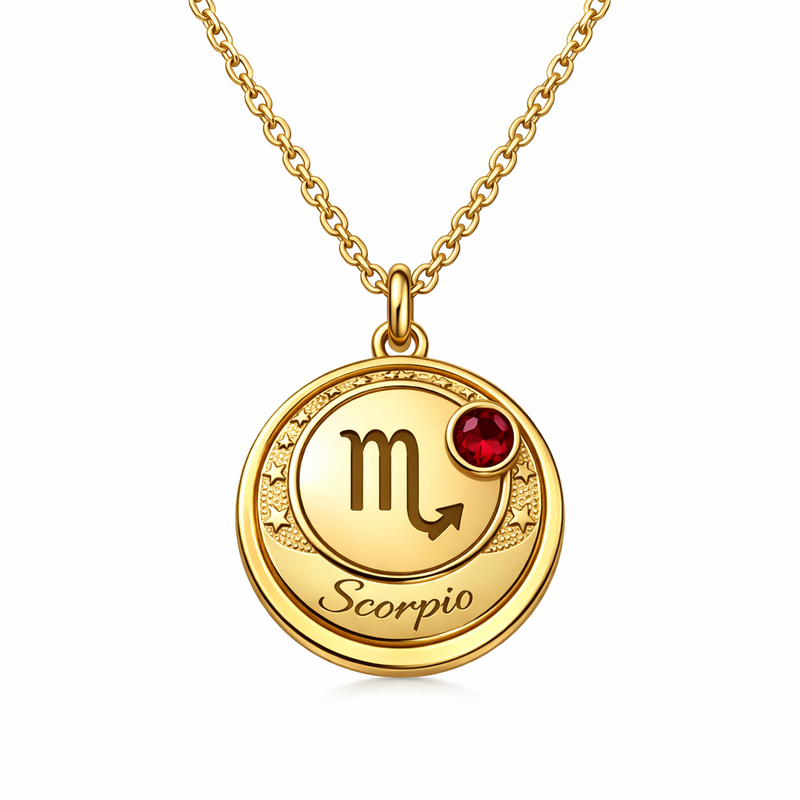 Custom Zodiac Pendant Necklace: Perfect for Wholesale Customization with Colored Birthstone Gold Plated Necklace and Layering Stainless Steel Zodiac Necklace Options 9 Custom Zodiac Pendant Necklace: Perfect for Wholesale Customization with Colored Birthstone Gold Plated Necklace and Layering Stainless Steel Zodiac Necklace Options