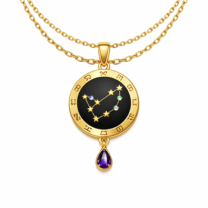 Elevate Your Jewelry Collection with Custom Zodiac Birthstone Pendant Necklaces, Gold Plated Constellation Necklaces, and Stainless Steel Zodiac Layering Necklaces for Wholesale Success 8 Elevate Your Jewelry Collection with Custom Zodiac Birthstone Pendant Necklaces, Gold Plated Constellation Necklaces, and Stainless Steel Zodiac Layering Necklaces for Wholesale Success