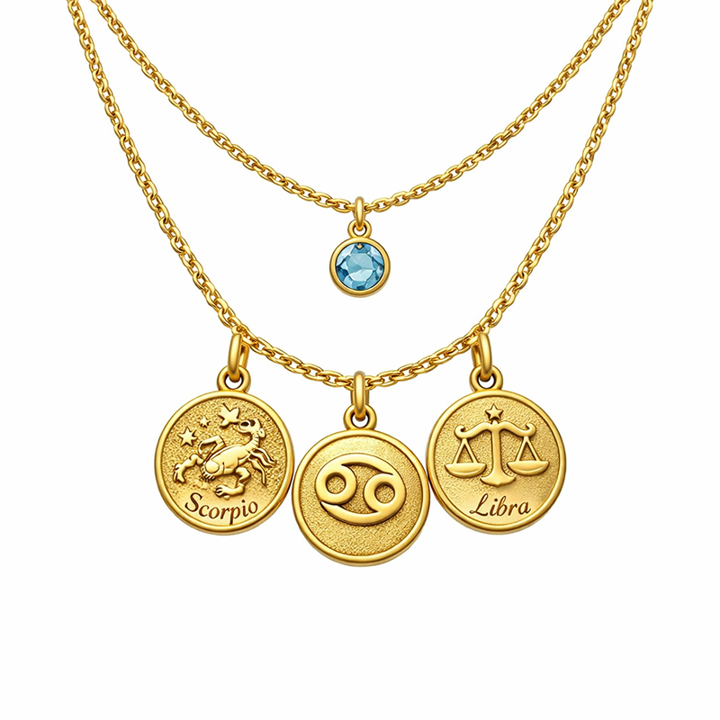 Unlocking the Power of Custom Zodiac Pendant Necklaces, Gold Plated Birthstone Necklaces, and Stainless Steel Layering Necklaces for Your Jewelry Brand’s Growth 2 Unlocking the Power of Custom Zodiac Pendant Necklaces, Gold Plated Birthstone Necklaces, and Stainless Steel Layering Necklaces for Your Jewelry Brand’s Growth