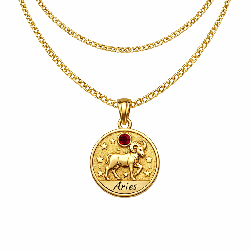 Custom Zodiac Pendant Necklace and Colored Birthstone Layering Necklace: A Trendy Business Opportunity in Gold Plated Stainless Steel Jewelry Manufacturing Custom Zodiac Pendant Necklace and Colored Birthstone Layering Necklace: A Trendy Business Opportunity in Gold Plated Stainless Steel Jewelry Manufacturing