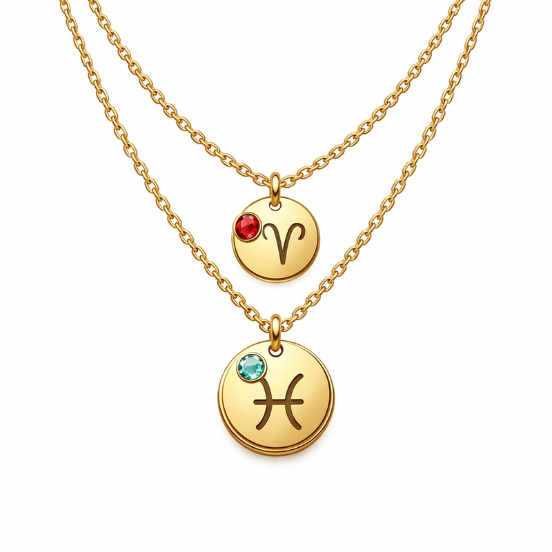 Unlock Business Growth with Custom Zodiac Pendant Necklaces, Colored Birthstone Necklaces, and Gold Plated Stainless Steel Layering Necklaces for Jewelry Brands 2 Unlock Business Growth with Custom Zodiac Pendant Necklaces, Colored Birthstone Necklaces, and Gold Plated Stainless Steel Layering Necklaces for Jewelry Brands
