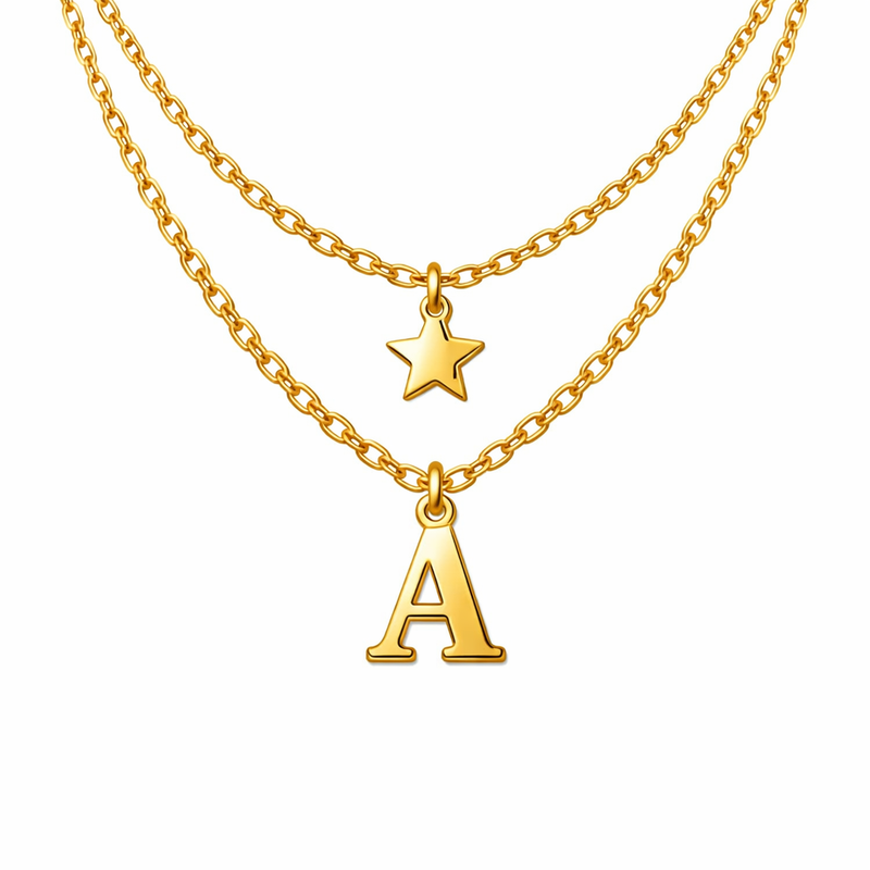 Boost Your Jewelry Brand with Waterproof 18k Gold Plated Necklaces, Exquisite Initial Letter Charm Necklaces, and Stainless Steel Star Charm Layering Necklaces Boost Your Jewelry Brand with Waterproof 18k Gold Plated Necklaces, Exquisite Initial Letter Charm Necklaces, and Stainless Steel Star Charm Layering Necklaces