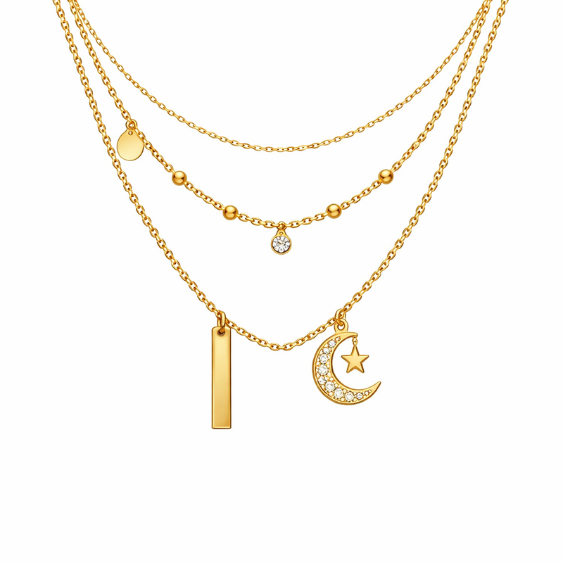 Why Waterproof 18K Gold Plated Necklaces are the Future of Layering Stainless Steel Charm Jewelry for OEM/ODM Manufacturers 7 Why Waterproof 18K Gold Plated Necklaces are the Future of Layering Stainless Steel Charm Jewelry for OEM/ODM Manufacturers
