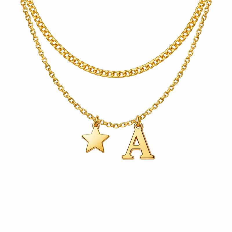 Boost Your Jewelry Brand's Appeal with Waterproof 18k Gold Plated Initial Letter Necklaces, Stainless Steel Initial Star Charm Layering Necklaces, and More 6 Boost Your Jewelry Brand's Appeal with Waterproof 18k Gold Plated Initial Letter Necklaces, Stainless Steel Initial Star Charm Layering Necklaces, and More