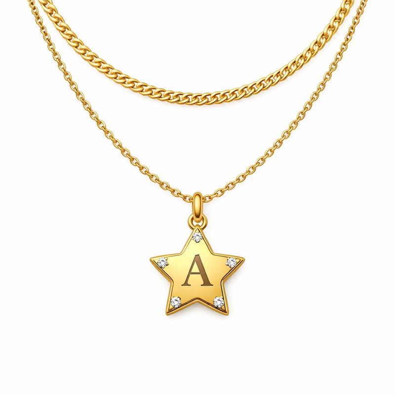 How Waterproof 18K Gold Plated Necklaces Are Redefining Jewelry with Customizable Initial Letter Star Charm and Stainless Steel Layering Options 8 How Waterproof 18K Gold Plated Necklaces Are Redefining Jewelry with Customizable Initial Letter Star Charm and Stainless Steel Layering Options