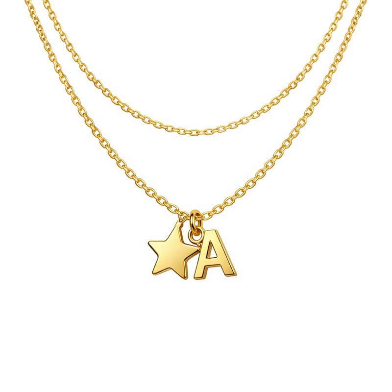 Enhance Your Jewelry Line with Waterproof 18k Gold Plated Necklace, Initial Letter Star Charm, and Stainless Steel Layering Necklace – Customization, Wholesale, and Quality Control Benefits for Businesses 8 Enhance Your Jewelry Line with Waterproof 18k Gold Plated Necklace, Initial Letter Star Charm, and Stainless Steel Layering Necklace – Customization, Wholesale, and Quality Control Benefits for Businesses
