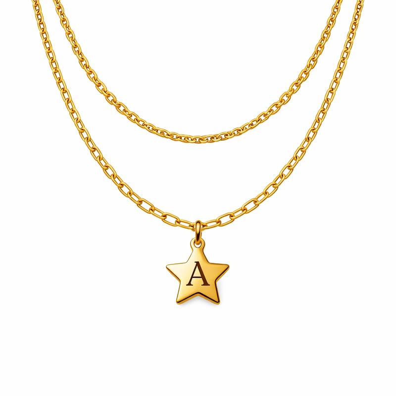 How a Waterproof 18k Gold Plated Necklace, Initial Letter Star Charm Necklace, and Stainless Steel Layering Necklace Can Elevate Your Jewelry Brand's Offerings 8 How a Waterproof 18k Gold Plated Necklace, Initial Letter Star Charm Necklace, and Stainless Steel Layering Necklace Can Elevate Your Jewelry Brand's Offerings