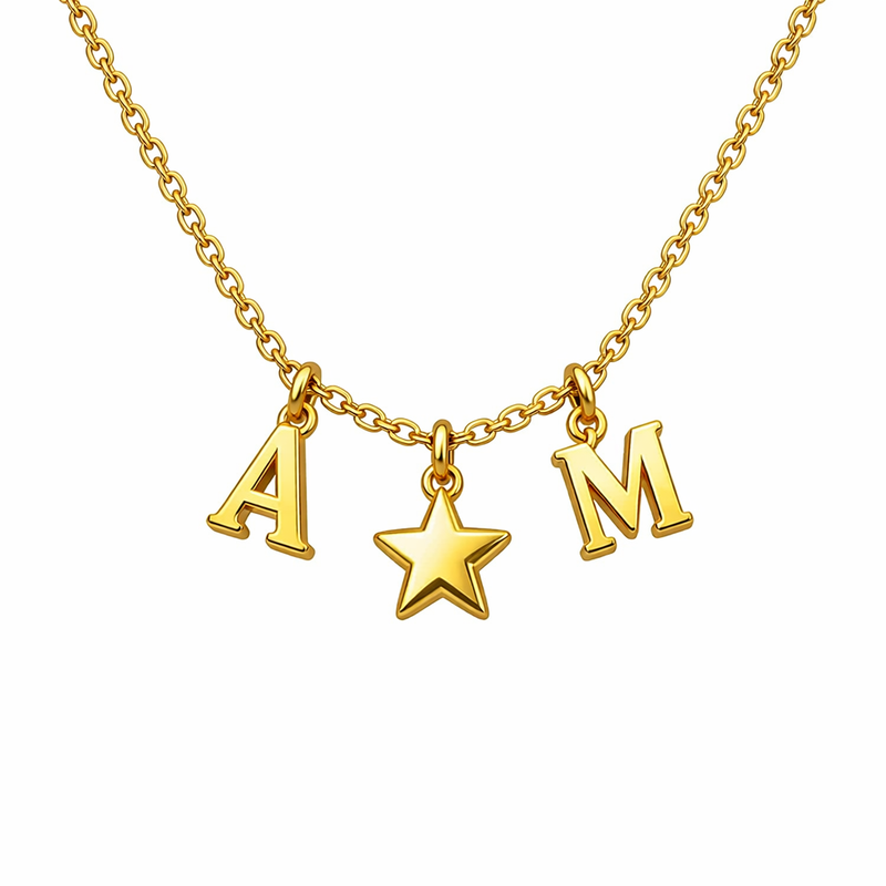 Boost Your Jewelry Business with Waterproof Gold Plated Necklaces, 18k Gold Initial Letter Charms, and Stainless Steel Star Charm Necklaces 6 Boost Your Jewelry Business with Waterproof Gold Plated Necklaces, 18k Gold Initial Letter Charms, and Stainless Steel Star Charm Necklaces