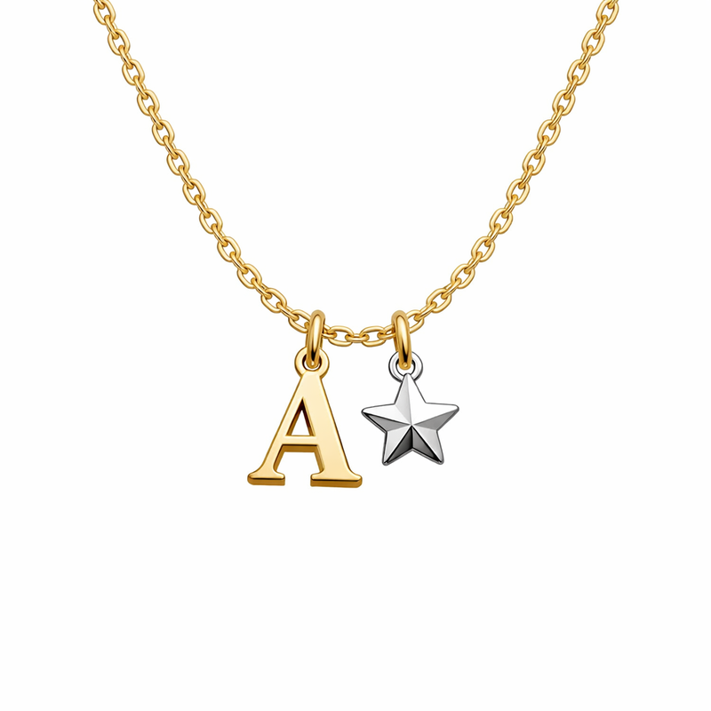 Waterproof 18k Gold Plated Necklace: Boost Your Jewelry Business with Exquisite Initial Letter Charm and Stainless Steel Star Charm Designs 8 Waterproof 18k Gold Plated Necklace: Boost Your Jewelry Business with Exquisite Initial Letter Charm and Stainless Steel Star Charm Designs