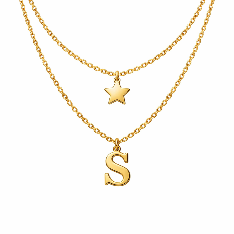 Boost Your Jewelry Brand's Appeal with Waterproof 18k Gold Plated Initial Letter Necklace and Custom Stainless Steel Initial Star Charm Layering Necklaces 5 Boost Your Jewelry Brand's Appeal with Waterproof 18k Gold Plated Initial Letter Necklace and Custom Stainless Steel Initial Star Charm Layering Necklaces
