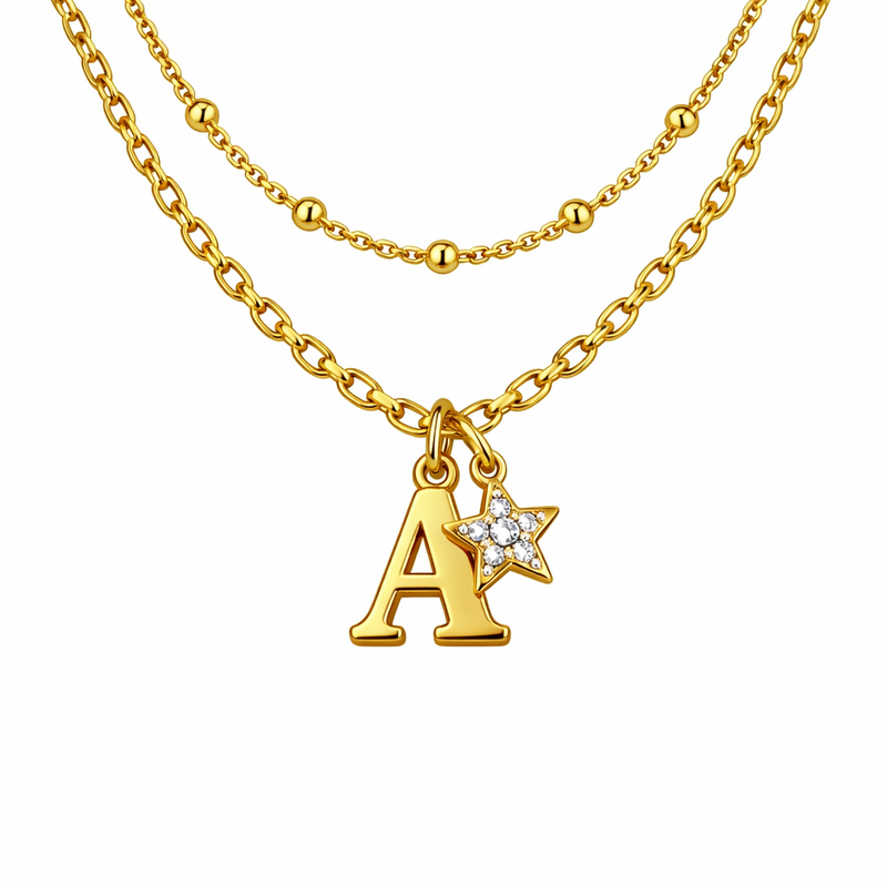 Why a Waterproof 18k Gold Plated Necklace is Perfect for Your Exquisite Initial Letter Star Charm Necklace and Stainless Steel Layering Necklace Designs 2 Why a Waterproof 18k Gold Plated Necklace is Perfect for Your Exquisite Initial Letter Star Charm Necklace and Stainless Steel Layering Necklace Designs