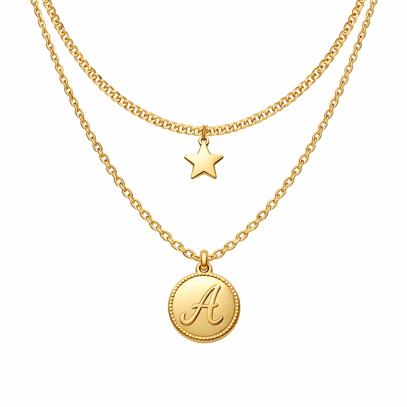 Boost Your Jewelry Brand with Waterproof 18K Gold Plated Necklaces, Initial Letter Star Charm Necklaces, and Layering Stainless Steel Necklaces 2 Boost Your Jewelry Brand with Waterproof 18K Gold Plated Necklaces, Initial Letter Star Charm Necklaces, and Layering Stainless Steel Necklaces