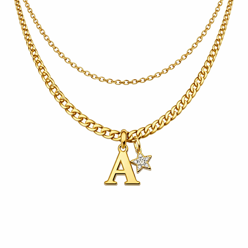 Elevate Your Jewelry Business with Waterproof 18k Gold Plated Necklaces, Exquisite Initial Letter Star Charm Designs, and Stainless Steel Layering Options 6 Elevate Your Jewelry Business with Waterproof 18k Gold Plated Necklaces, Exquisite Initial Letter Star Charm Designs, and Stainless Steel Layering Options