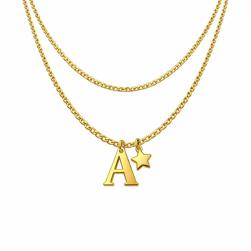 How a Waterproof 18k Gold Plated Necklace, Initial Letter Star Charm Necklace, and Stainless Steel Layering Necklace Can Boost Your Jewelry Business Growth 6 How a Waterproof 18k Gold Plated Necklace, Initial Letter Star Charm Necklace, and Stainless Steel Layering Necklace Can Boost Your Jewelry Business Growth