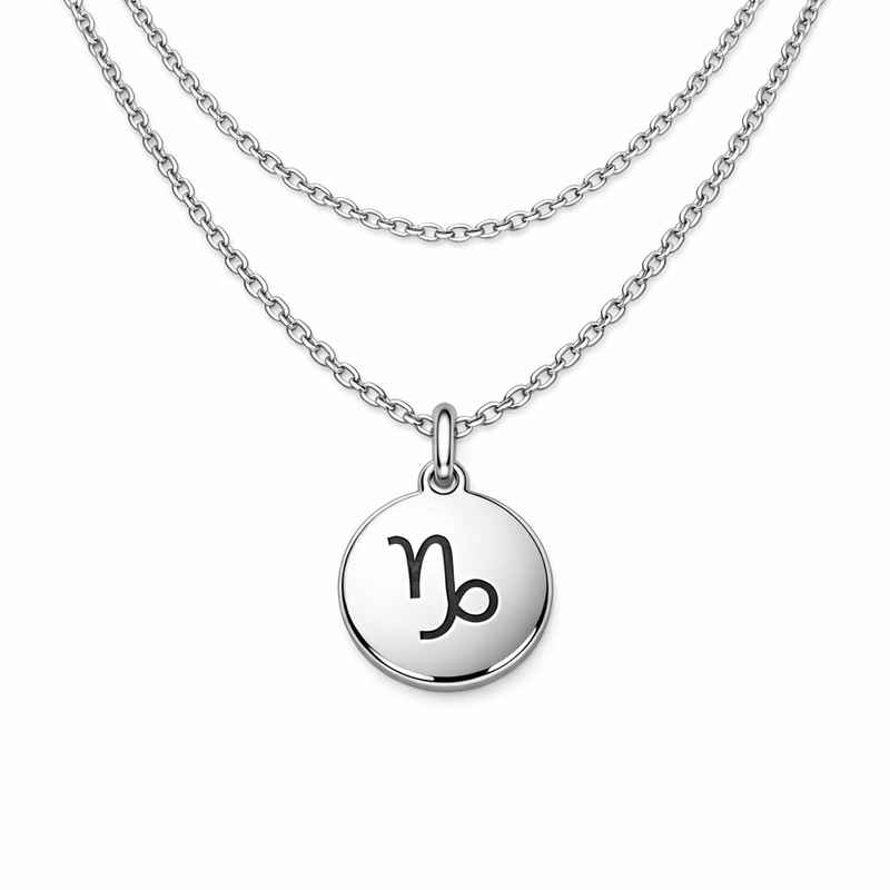 Personalized Zodiac Pendant Necklace - Custom Engraved Stainless Steel Layering Necklace 1 Personalized Zodiac Pendant Necklace - Custom Engraved Stainless Steel Layering Necklace