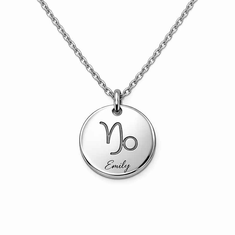 Personalized Zodiac Pendant Necklace: Engraved Stainless Steel Jewelry 2 Personalized Zodiac Pendant Necklace: Engraved Stainless Steel Jewelry