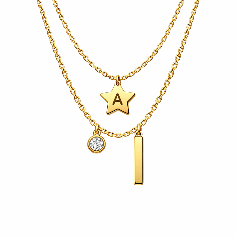 The Business Benefits of Customizing Waterproof 18k Gold Plated Necklaces: Exquisite Initial Letter Star Charm & Layering Stainless Steel Charm Options for Wholesale Success 6 The Business Benefits of Customizing Waterproof 18k Gold Plated Necklaces: Exquisite Initial Letter Star Charm & Layering Stainless Steel Charm Options for Wholesale Success