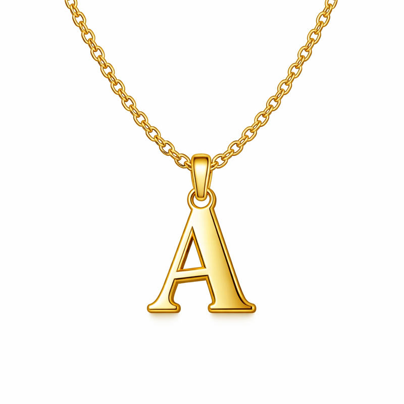 Waterproof 18k Gold Plated Initial Letter Necklace: Boost Your Jewelry Line with Customizable, Durable, and Trendy Pieces 2 Waterproof 18k Gold Plated Initial Letter Necklace: Boost Your Jewelry Line with Customizable, Durable, and Trendy Pieces