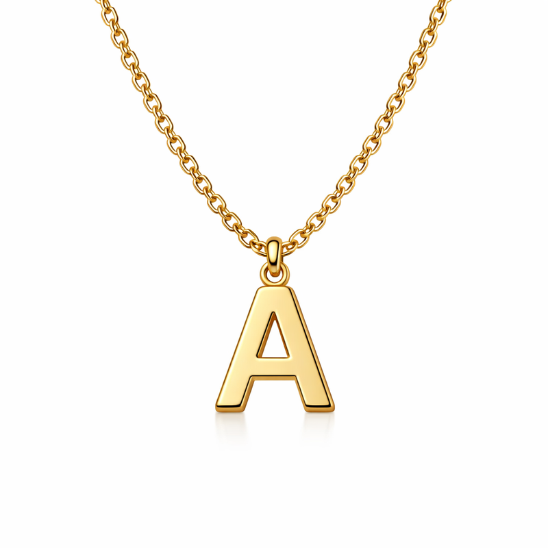 Waterproof 18K Gold Plated Initial Letter Necklace Trends Driving Custom Stainless Steel Jewelry Wholesale Growth Waterproof 18K Gold Plated Initial Letter Necklace Trends Driving Custom Stainless Steel Jewelry Wholesale Growth