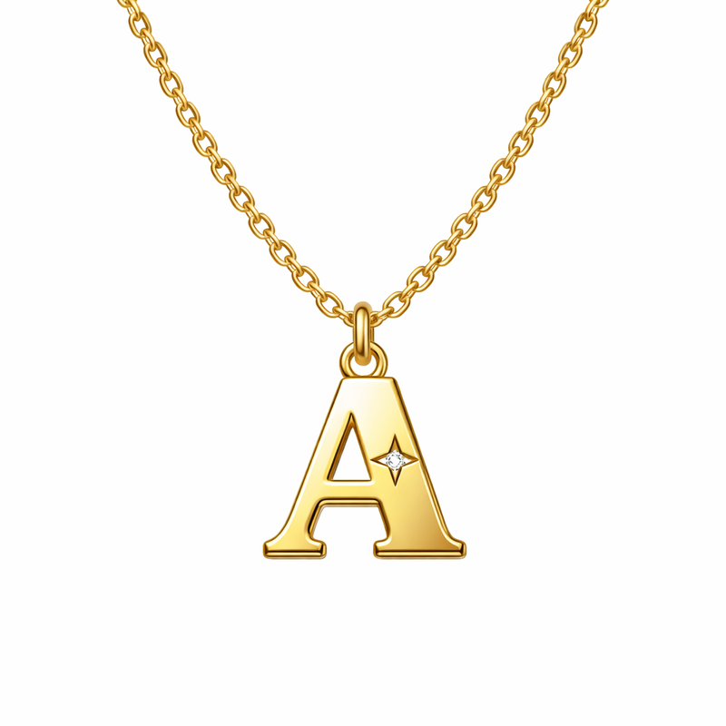 waterproof 18k gold plated initial letter star necklace: low-MOQ customization for stainless steel layering initial charm necklace wholesale 3 waterproof 18k gold plated initial letter star necklace: low-MOQ customization for stainless steel layering initial charm necklace wholesale
