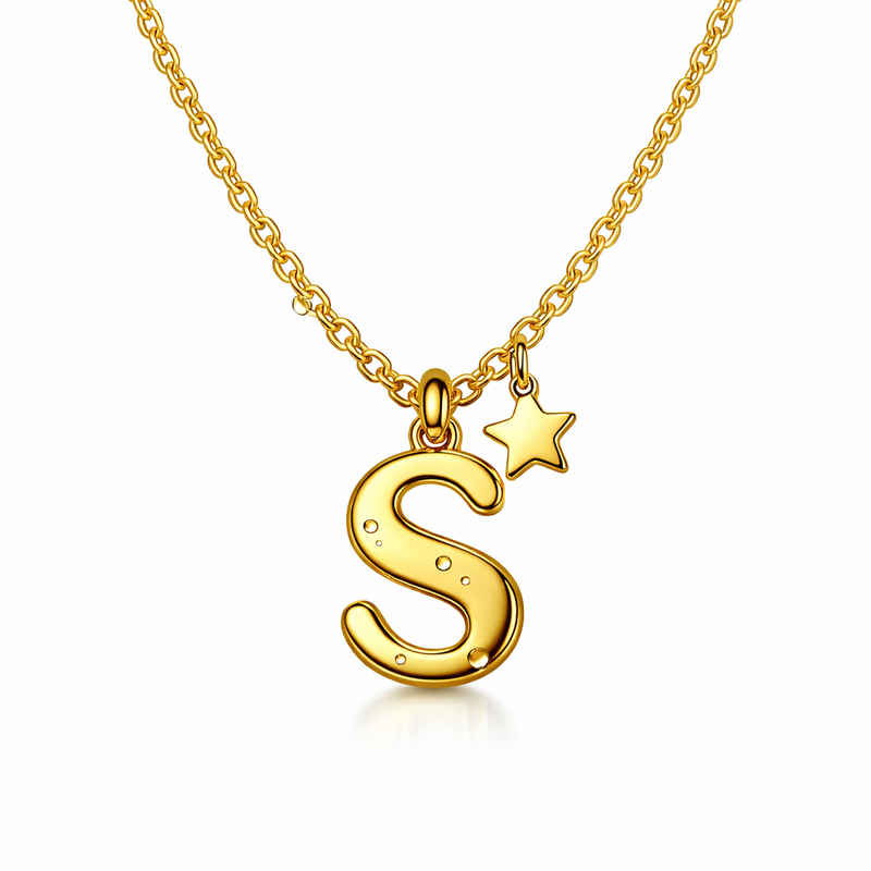 Waterproof 18k Gold Plated Initial Letter Star Necklace: Custom Stainless Steel Solutions Driving Jewelry Brand Business Growth 7 Waterproof 18k Gold Plated Initial Letter Star Necklace: Custom Stainless Steel Solutions Driving Jewelry Brand Business Growth
