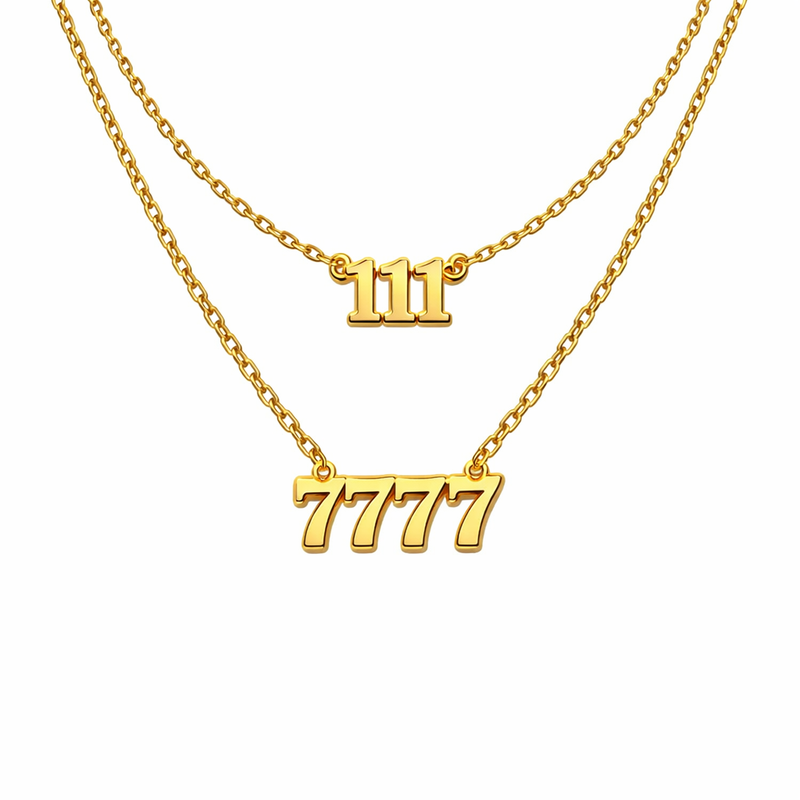 Elevate Your Jewelry Business with Personalized Angel Number Necklaces, Gold Plated Angel Number Charms, and Stainless Steel Layering Necklaces