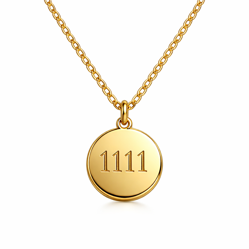 Boost Your Jewelry Business with Personalized Angel Number Disc Charm Gold Plated Necklace: Customization & Wholesale Opportunities