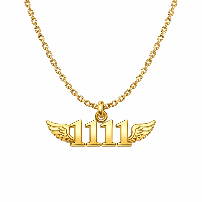 Boost Your Business with Customization Options: Personalized Angel Number Necklace, Gold Plated Angel Number Charm, and Stainless Steel Layering Necklace