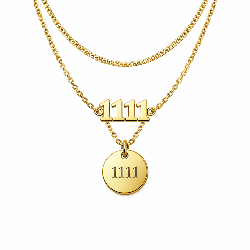 Boost Your Jewelry Business with a Personalized Angel Number Necklace, Gold Plated Layering Necklace, and Stainless Steel Disc Charm Necklace Customization Options