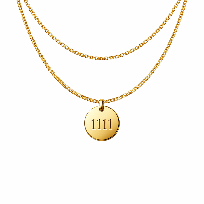 Personalized angel number disc charm gold plated layering necklace driving customization, wholesale growth, and stainless steel jewelry manufacturing success 2 Personalized angel number disc charm gold plated layering necklace driving customization, wholesale growth, and stainless steel jewelry manufacturing success