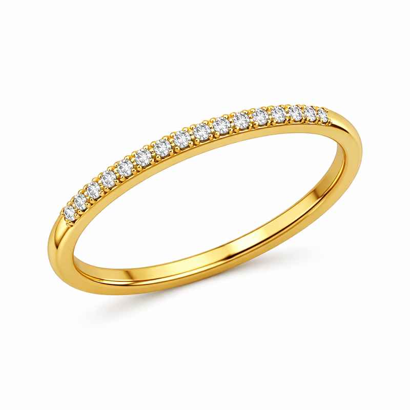 Dainty Micro CZ Ring 18K Gold Plated Waterproof Stainless Steel Band 3 Dainty Micro CZ Ring 18K Gold Plated Waterproof Stainless Steel Band