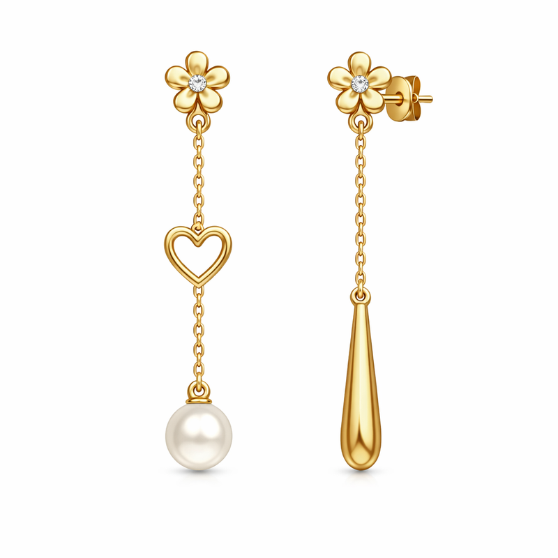 Elegant 14k Gold Plated Stainless Steel Asymmetric Tiny Flower Stud Earrings: Customization and Wholesale Opportunities for Jewelry Businesses Elegant 14k Gold Plated Stainless Steel Asymmetric Tiny Flower Stud Earrings: Customization and Wholesale Opportunities for Jewelry Businesses